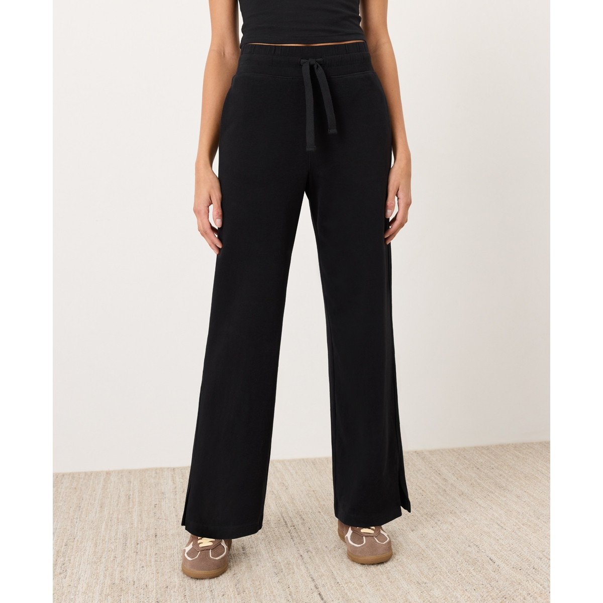 Pact Women's Organic Cotton Roam Travel Wide Leg Pant - Black | Macy's