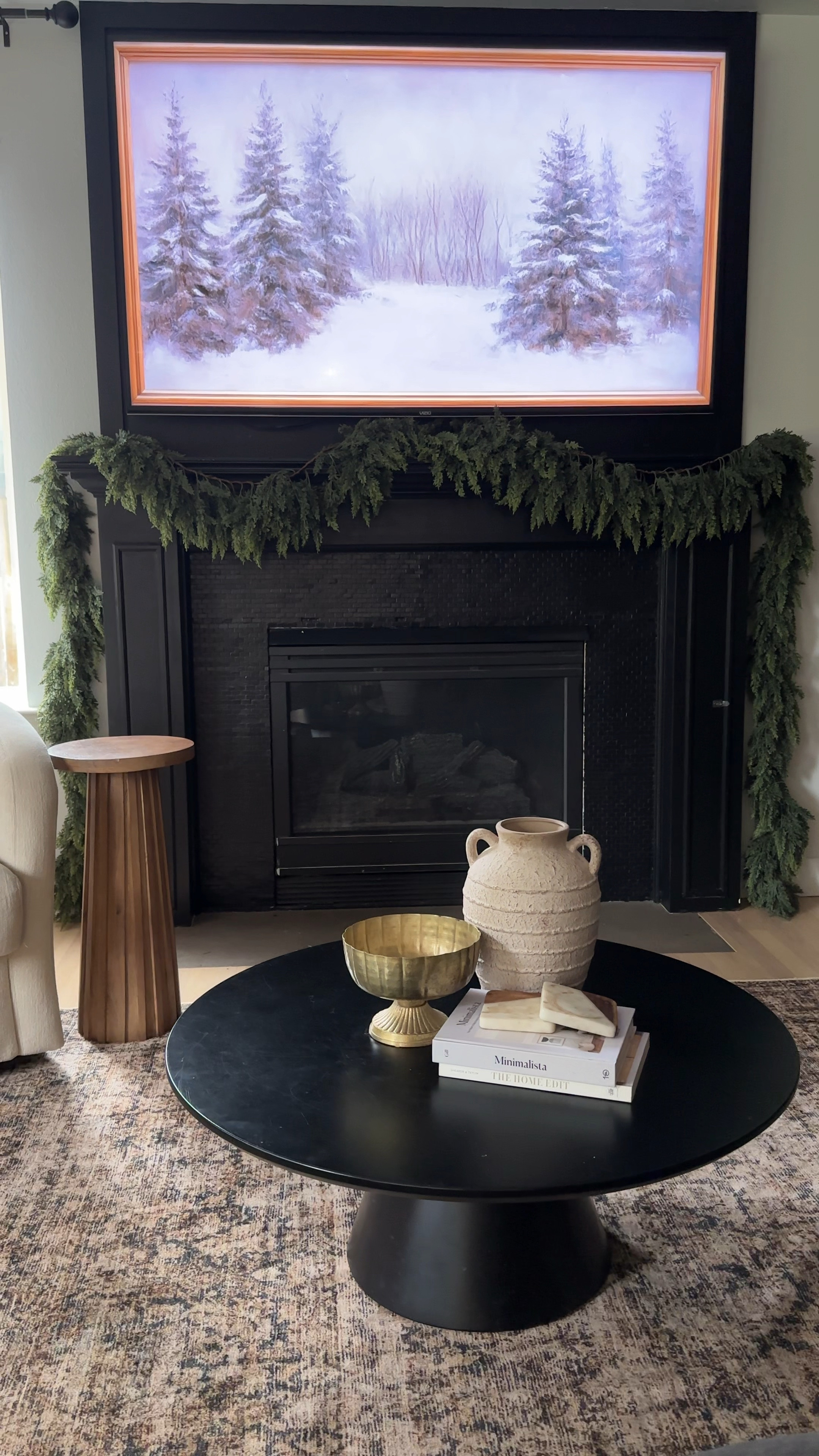 Real touch garland. I used 2 9’ garlands! They are bendable affordable and gorgeous! Perfect for tables, consoles, stair railings, and mantles. 

#LTKHome #LTKSeasonal