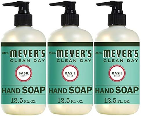 Mrs. Meyer’s Clean Day Liquid Hand Soap, Basil Scent, 12.5 Fluid Ounces, Pack of 3 | Amazon (US)