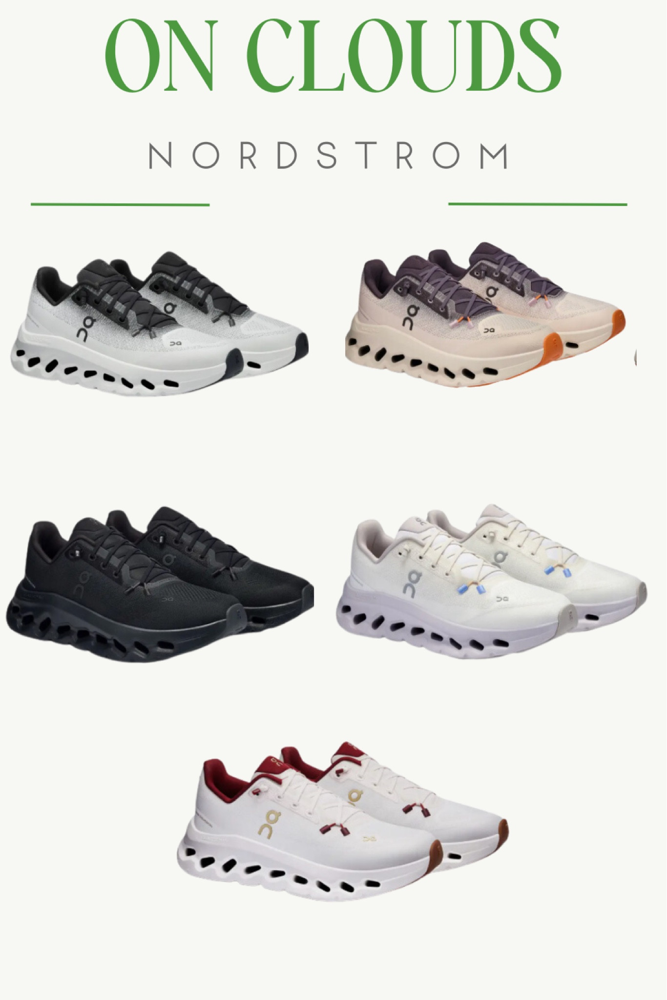 On clouds. Nordstrom. Sneakers. Tennis shoes. Trending. Workout. Fitness

#LTKActive #LTKStyleTip #LTKShoeCrush