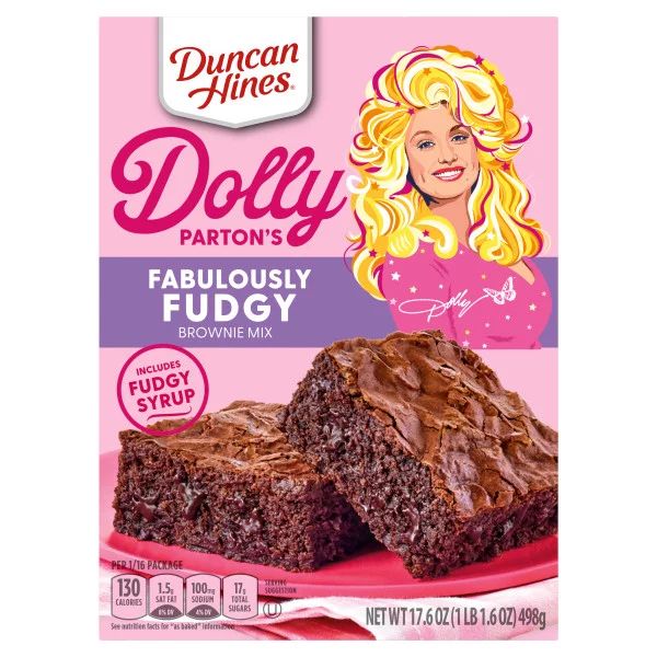 Duncan Hines Dolly Parton's Fabulously Fudgy Brownie Mix, 17.6 oz | Walmart (US)