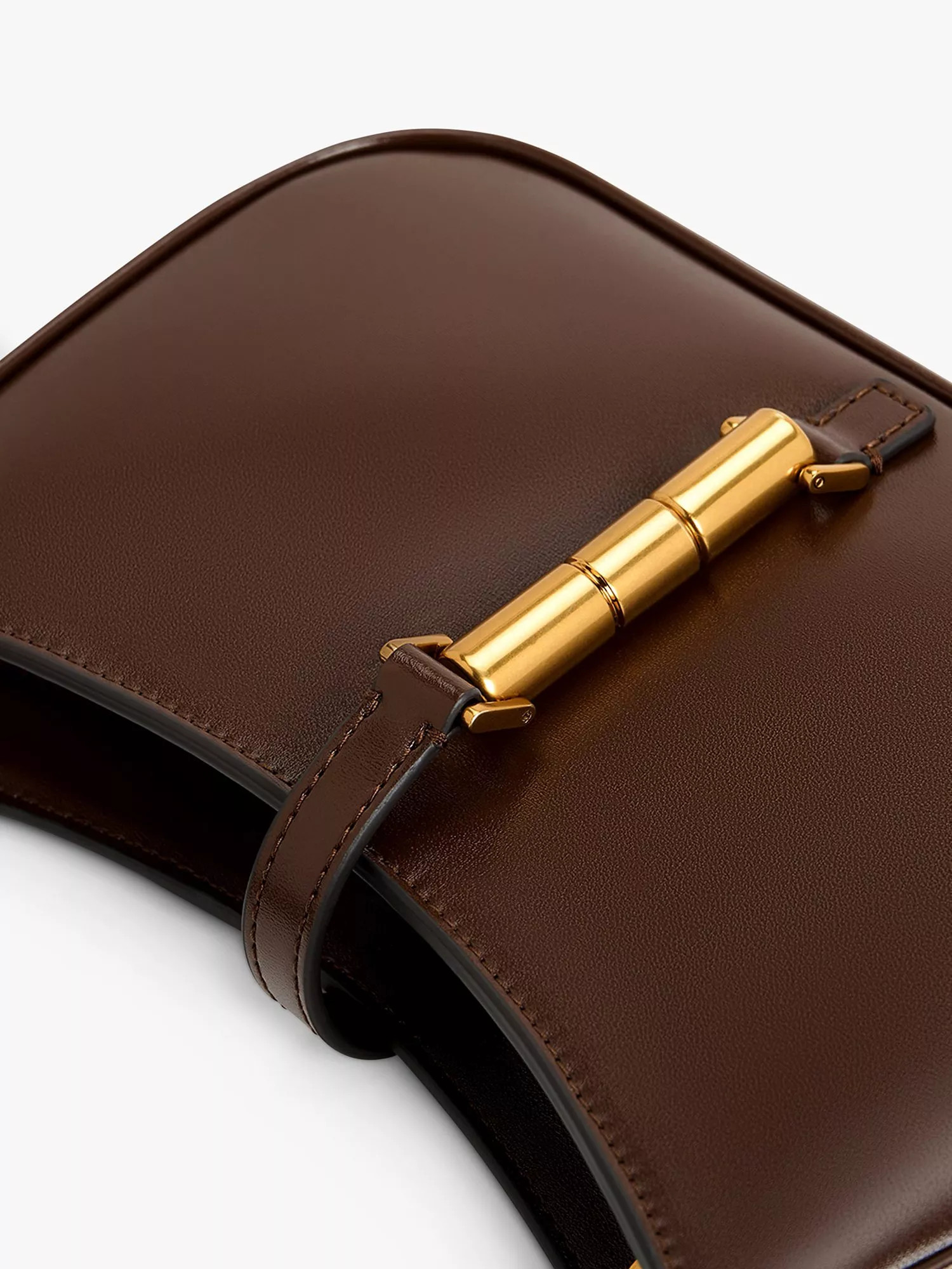 CHARLES & KEITHCesia Shoulder Bag, Chocolate | John Lewis (UK)