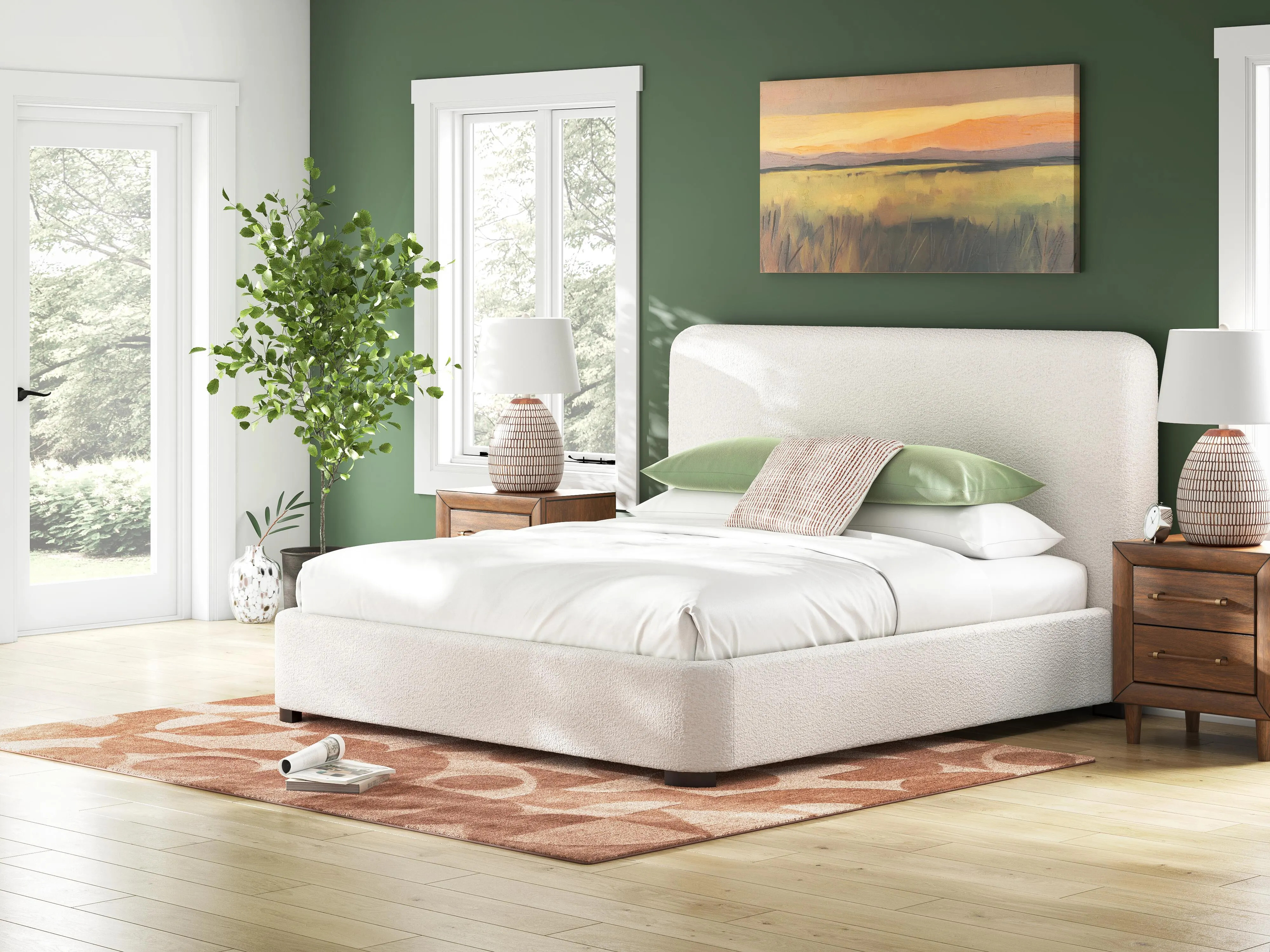 Whittgate King Next-Gen Nuvella™ Performance Fabric Bed, Beige | Ashley