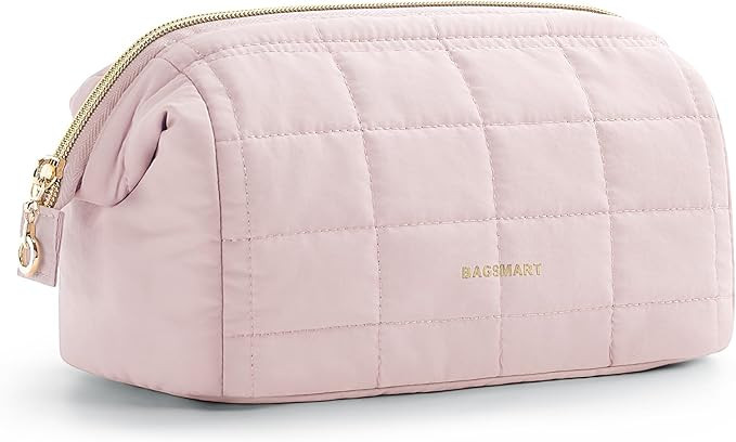 BAGSMART Makeup Bag Travel Toiletry Bag, Puffy Padded Make Up Bags for Women Makeup Organizer Cas... | Amazon (US)