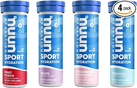 Nuun Sport: Electrolyte Drink Tablets, Juice Box Mixed Box, 4 Tubes (40 Servings), 10 Count (Pack... | Amazon (US)