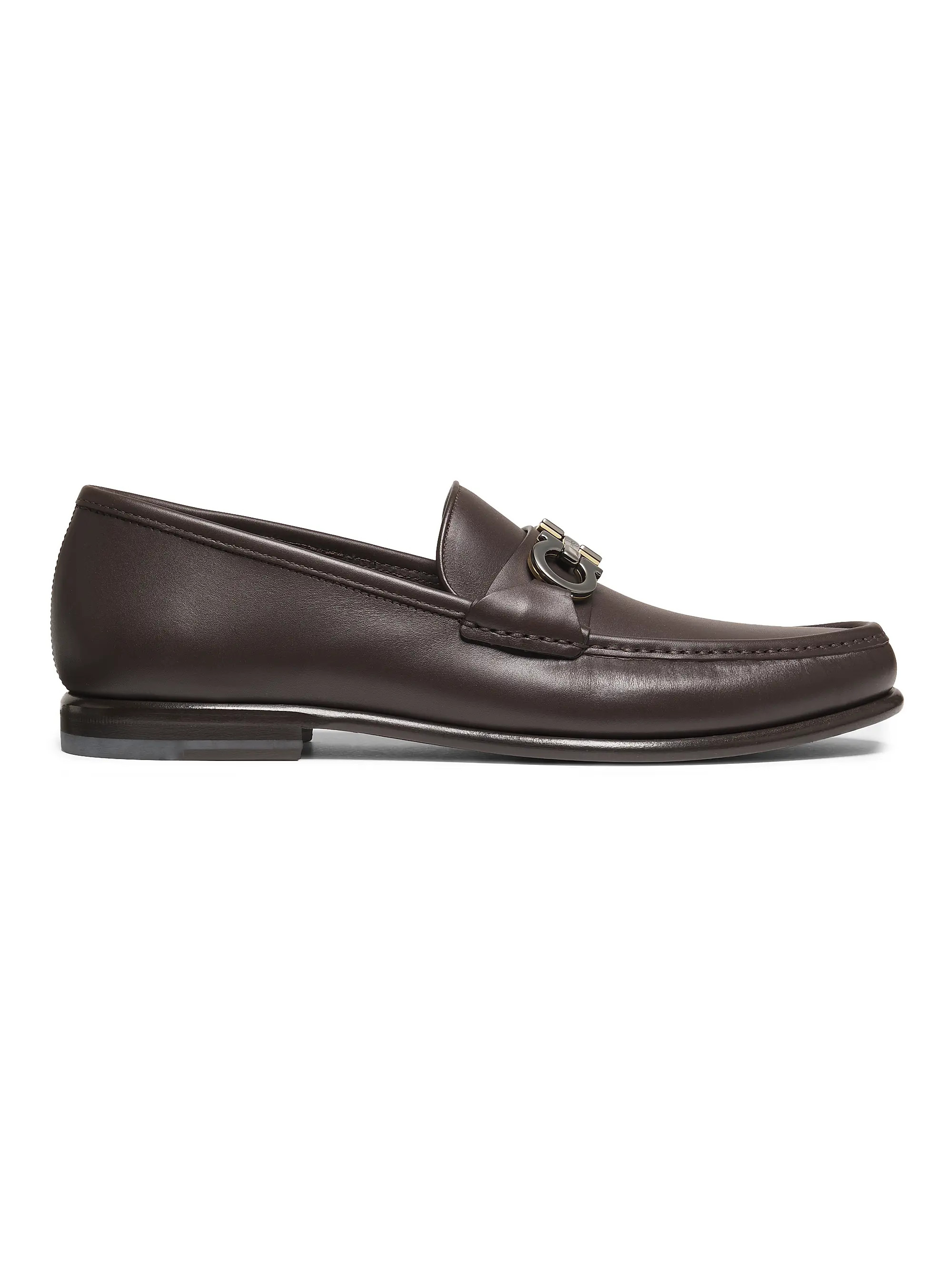 Avril Gancini Leather Loafers | Saks Fifth Avenue