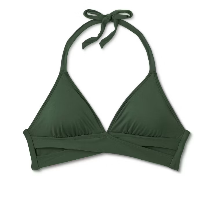 Women's Faux Wrap Halter Bikini Top - Kona Sol™ | Target