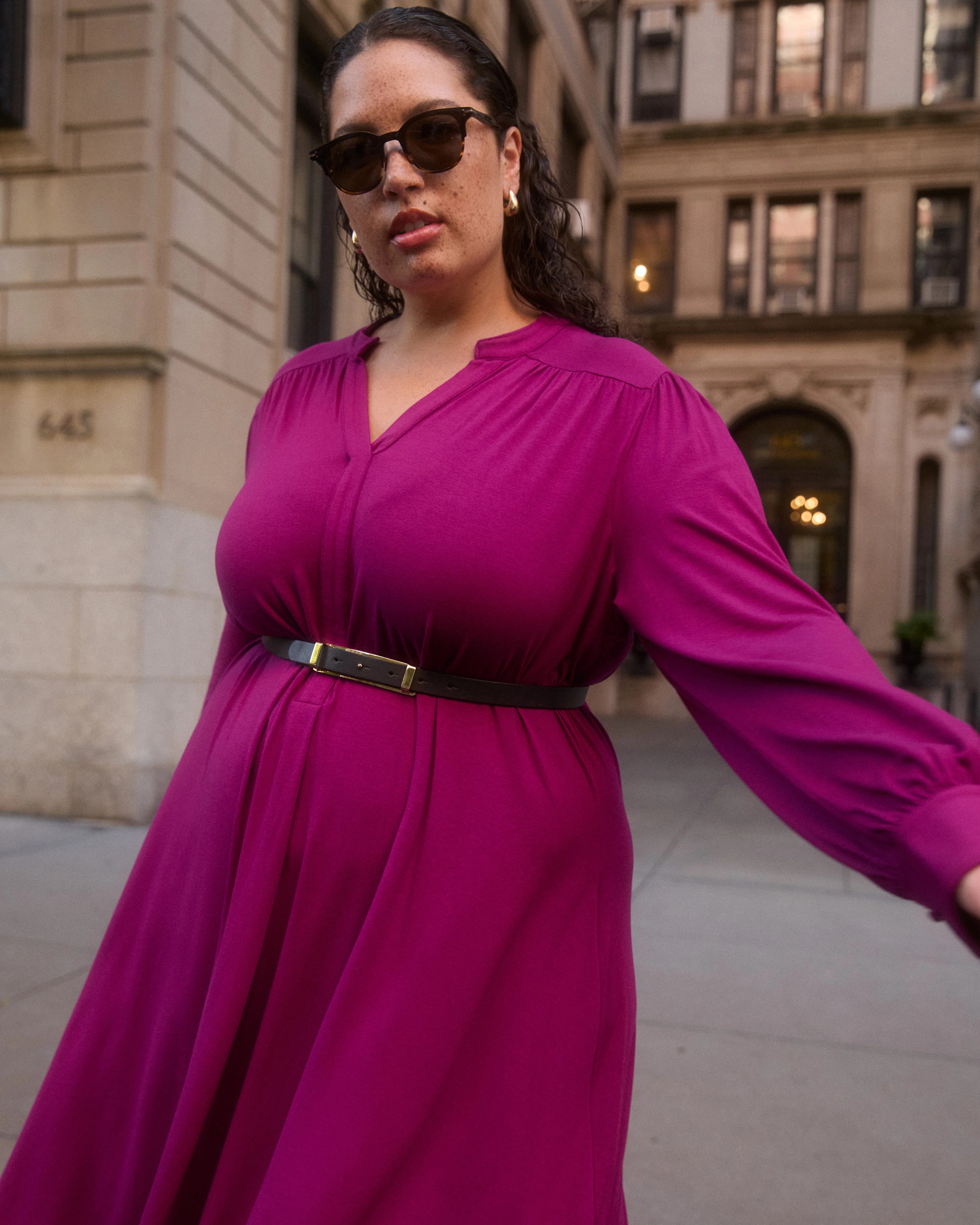 Gramercy Liquid Jersey Dress - Rothko Purple | Universal Standard