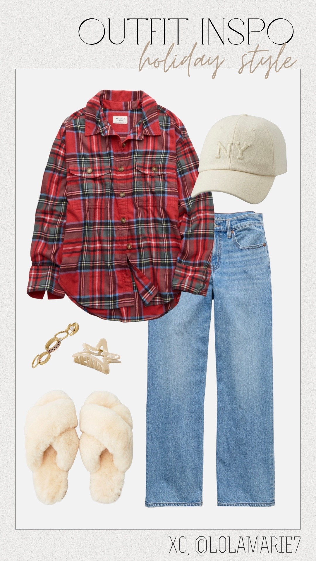 Casual & cite holiday style 🎄

#holidaystyle #casualstyle #americaneagle #ae #aerie

#LTKootd #LTKGiftGuide #LTKHoliday