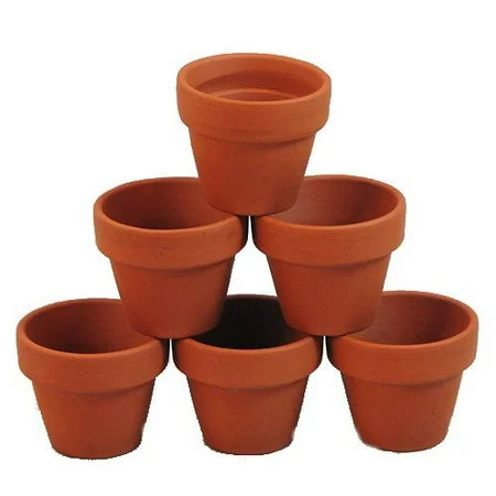 10 Mini 1 3/4" Clay Pots - Great for Plants and Crafts | Walmart (US)