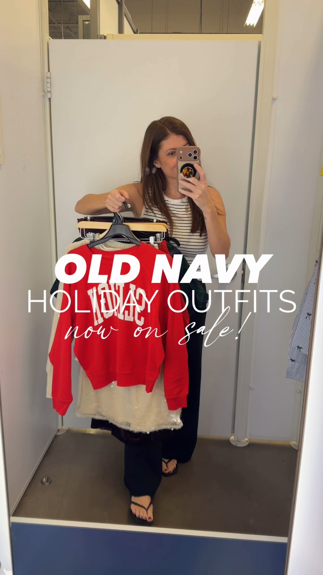 Holiday outfit inspo is here, and Old Navy did not disappoint 😍 From sparkly sequin skirts to cozy pullovers, there’s something for everyone this season, whether you’re dressing up for a party or keeping it casual and comfy at home.

Everything is 40% off, so it’s the perfect time to snag your holiday fits before they sell out! Affordable, festive, and so easy to style all season long ✨

✨ Follow me at @styledinasnap_ for more affordable style + holiday outfit inspo

Wearing: 
Red skirt – size small 
sequin sweater – size small 
Sequin skirts – size extra small
Pajama pants- small
Sleigh pullover- medium
Knit sweeter- small
Jeans- 2
Plaid top- small

Which one fits your vibe this year: sparkly statement or cozy classic? 🎁👇

#OldNavy #OldNavyStyle #OldNavyFinds #AffordableFashion #HolidayStyle #FestiveFashion #StyledInASnap #BudgetFinds #EverydayStyle #HolidayOutfits

#LTKStyleTip #LTKSaleAlert #LTKHoliday