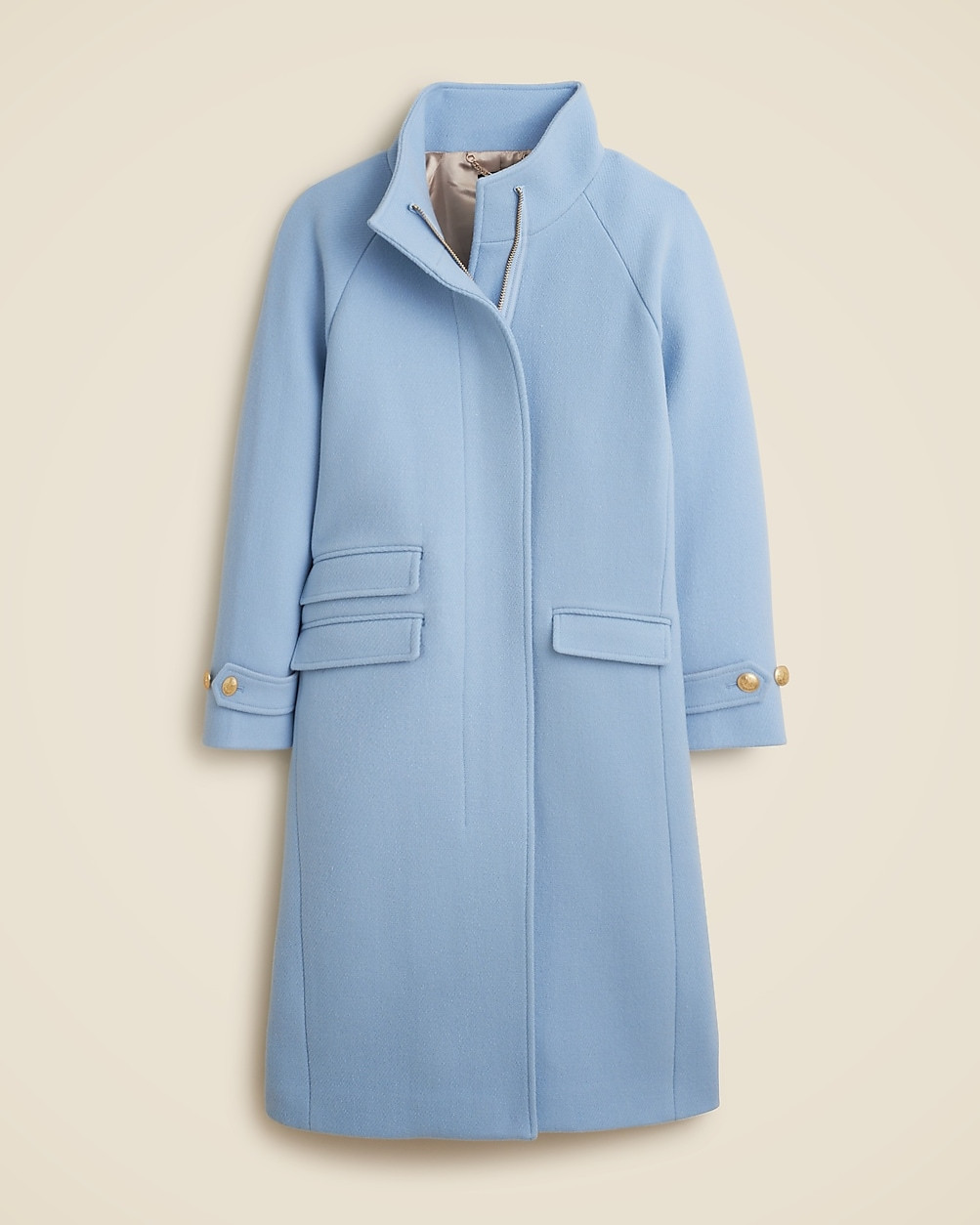 Long Toscana coat in Italian stadium-cloth wool blend | J. Crew US