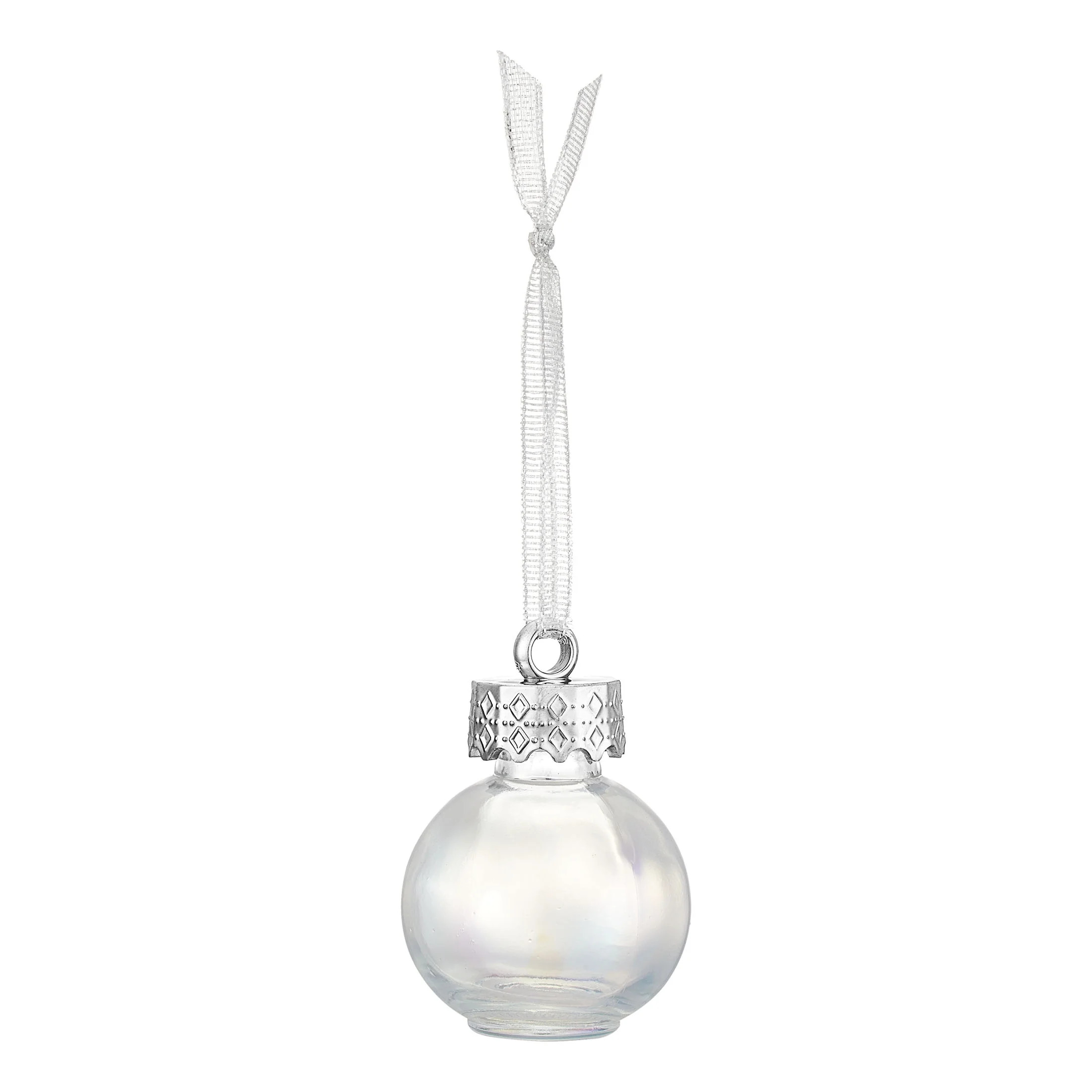 Holiday Time 2oz Glass Christmas Ornament Shot Glass Clear Iridescent,1 Pack - Walmart.com | Walmart (US)