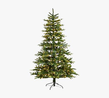 Faux Pre-Lit Montreal Spruce Tree | Pottery Barn (US)