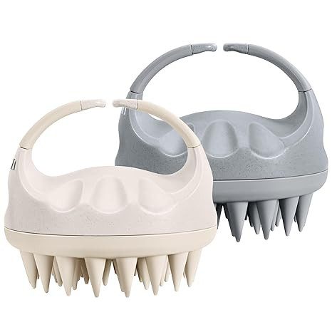 HEETA Hair Brush, Hair Growth Scalp Massager with Soft Silicone Bristles to Remove Dandruff, Reli... | Amazon (US)