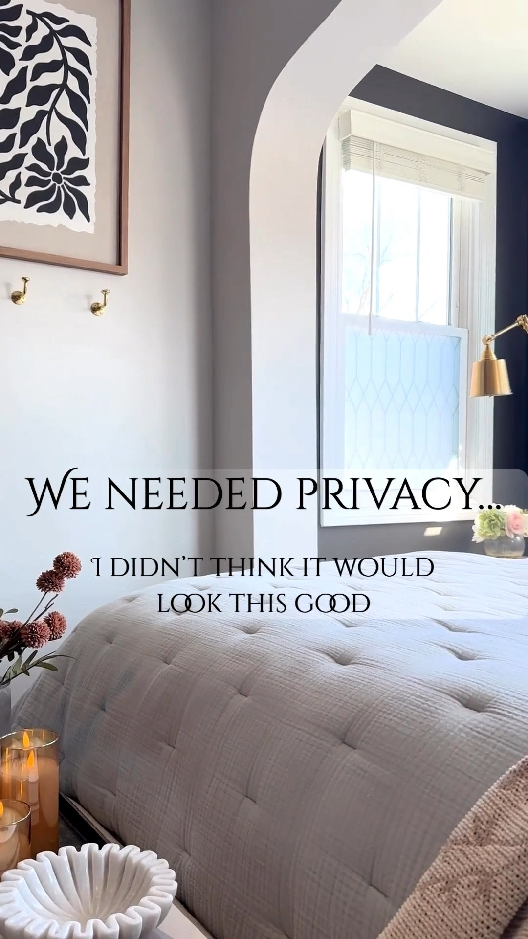 We needed privacy in our bedroom without making it feel dark… and this was the perfect solution 🤍

Easy to install and such a noticeable difference in the space.

Linking the exact one we used ✨

#LTKHome #LTKSaleAlert