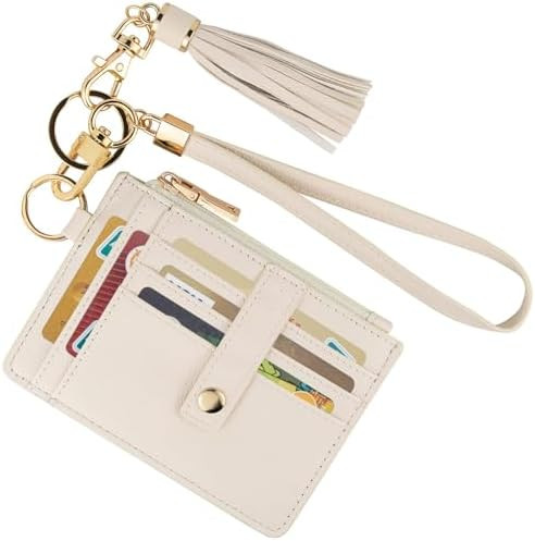 KNGITRYI Small Wristlet Wallets for Women RFID Credit Card Holder Wallet Keychain Wristlet Wallet... | Amazon (US)