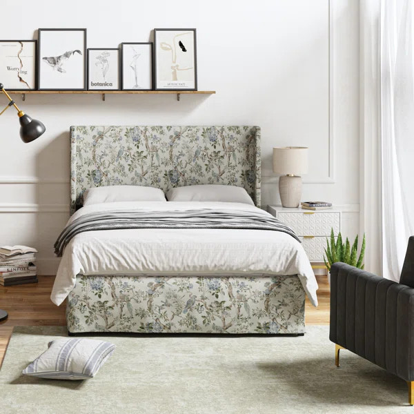 Carlyon Upholstered Platform Bed with Washable Slipcover and Under-bed Storage | Wayfair North America