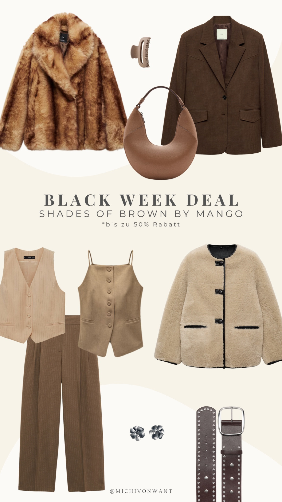Black Week Deals Shades of Brown by Mango 
