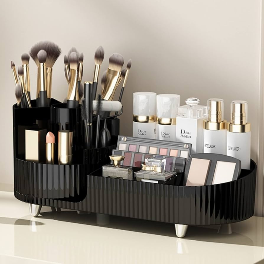 2023 New Rotating makeup organizer,Large Capacity Cosmetic Display Case, easy to hold all of your... | Amazon (US)