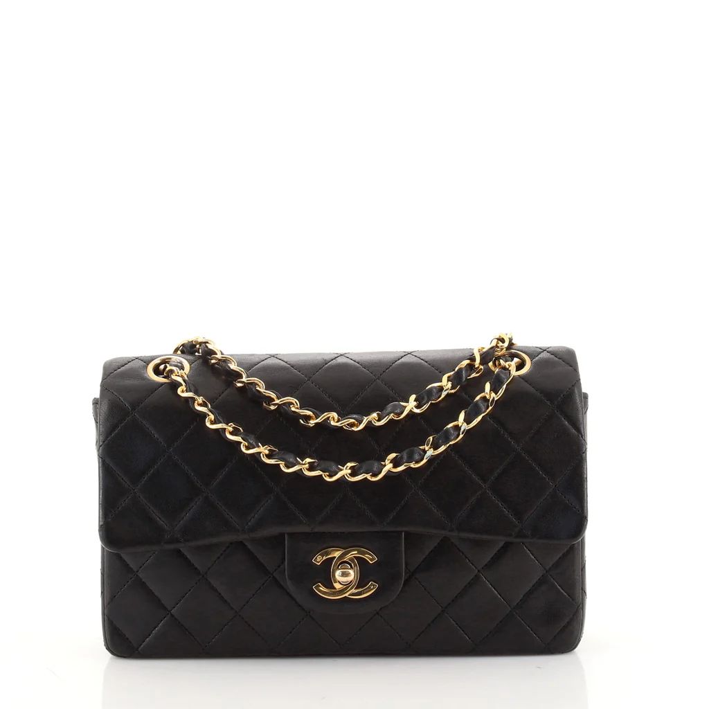 Vintage Classic Double Flap Bag Quilted Lambskin Small | Rebag