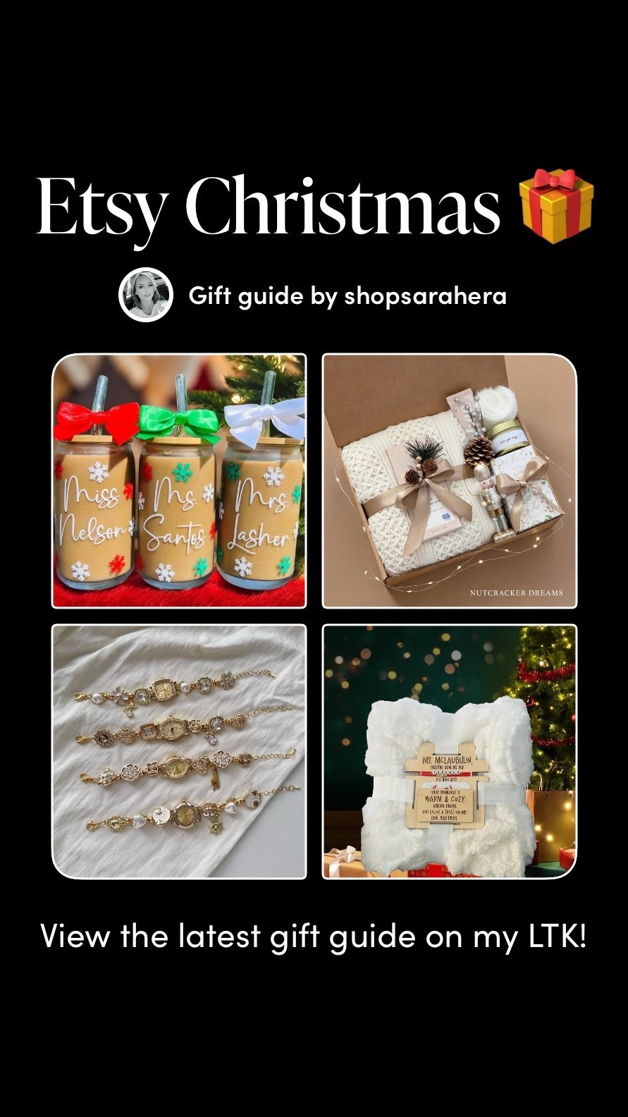 Do you have people In your life that are hard to buy for? I was beyond impressed with some ideas Etsy has. There’s something for literally everybody on there and they have such thoughtful/personable gift ideas. Go check out my Etsy gift guide! You will not be disappointed 🎄

#LTKFindsUnder100 #LTKGiftGuide #LTKHoliday