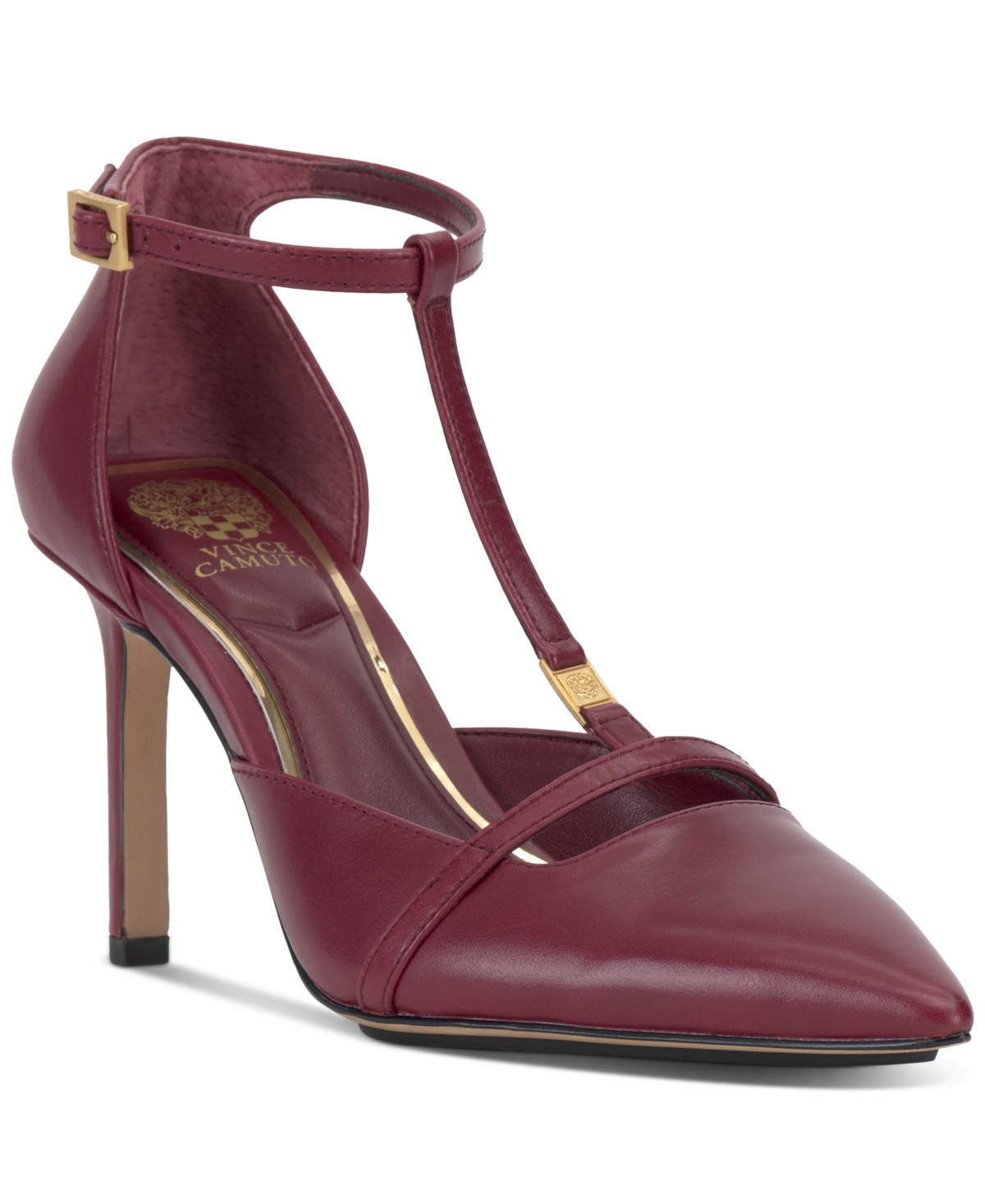 Vince Camuto Women's Branor T-Strap Pumps - Chianti | Macy's