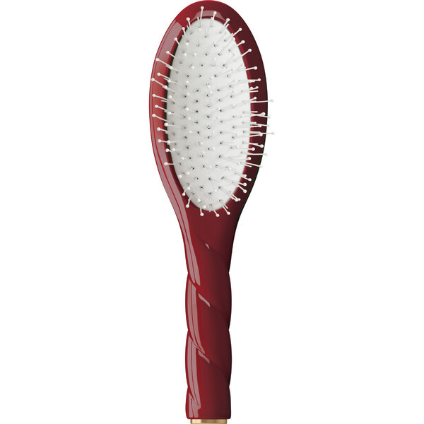 N.04 The Small Massaging Detangling Hair Brush THE MIRACLE, Cherry Red | Maisonette