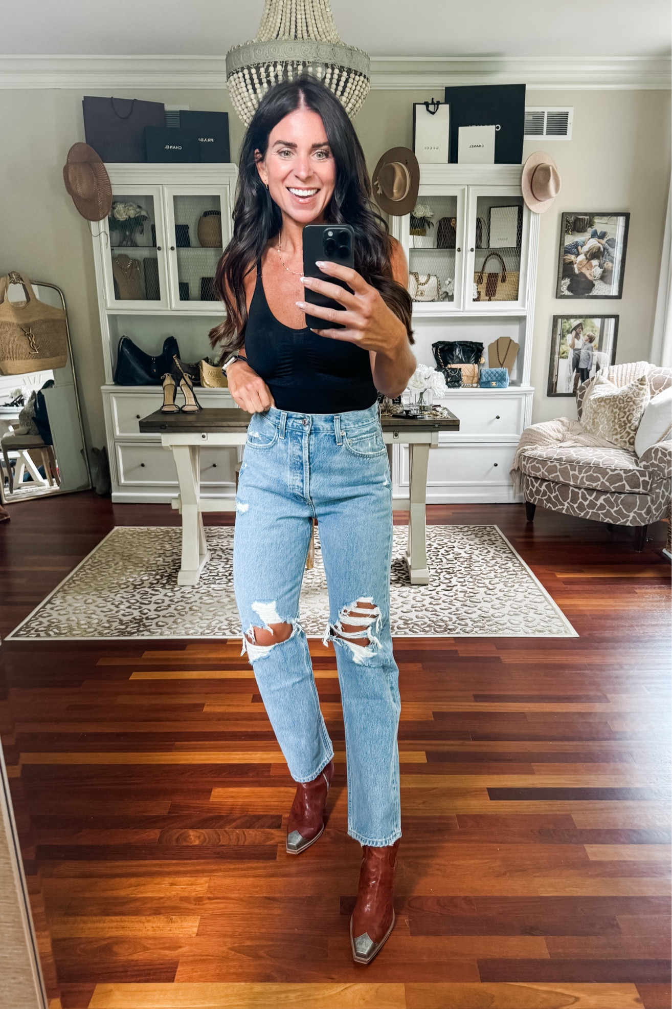 Denim size 25 (they run big)
Boots size up 1/2

#LTKStyleTip #LTKSeasonal