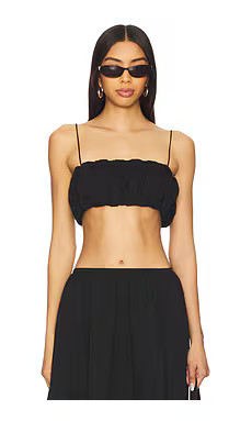 LIONESS Intuition Bubble Top in Onyx from Revolve.com | Revolve Clothing (Global)