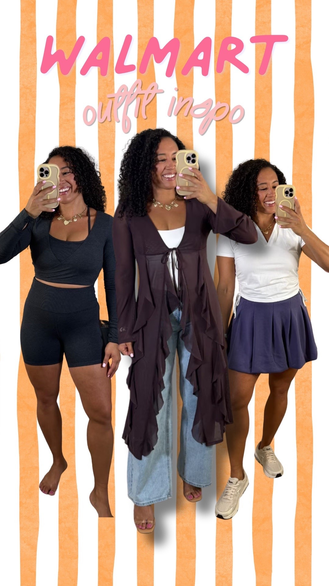 Walmart outfit inspo with pieces that are easy to mix into your everyday wardrobe! I’m loving the mix of casual basics, sporty pieces, and a few fun layers that make each look feel different. These are great affordable outfit ideas to save for your next Walmart shopping trip.

#LTKSeasonal #LTKdayinmylife #LTKootd