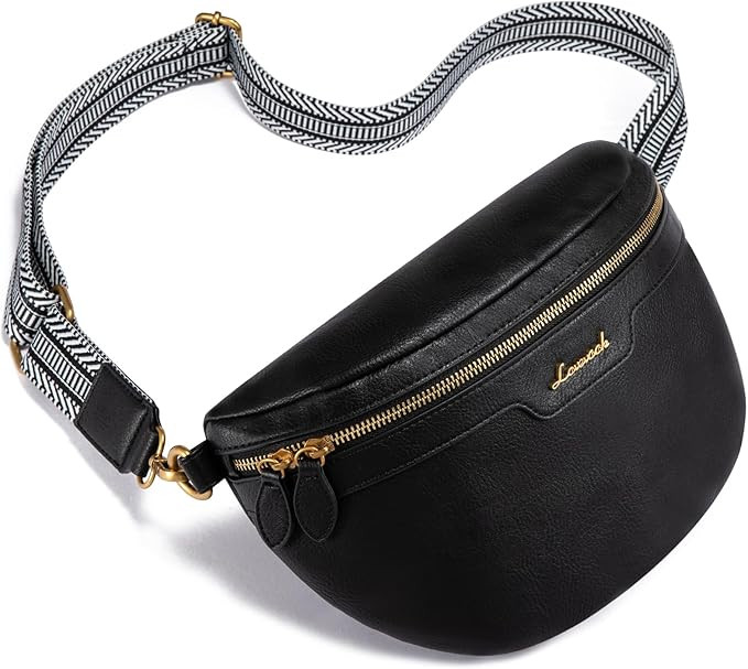LOVEVOOK Fanny Packs for Women Cross Body, Vegan Leather Belt Bag for Women, Waterproof Sling Pur... | Amazon (US)