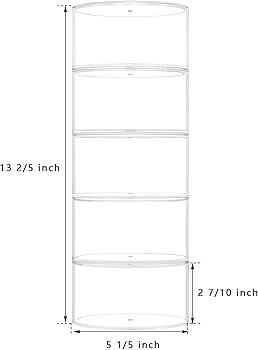 NIUBEE Belt Organizer, Acrylic 5 Layers Belt Case Storage Holder and Display for Accessories like... | Amazon (US)