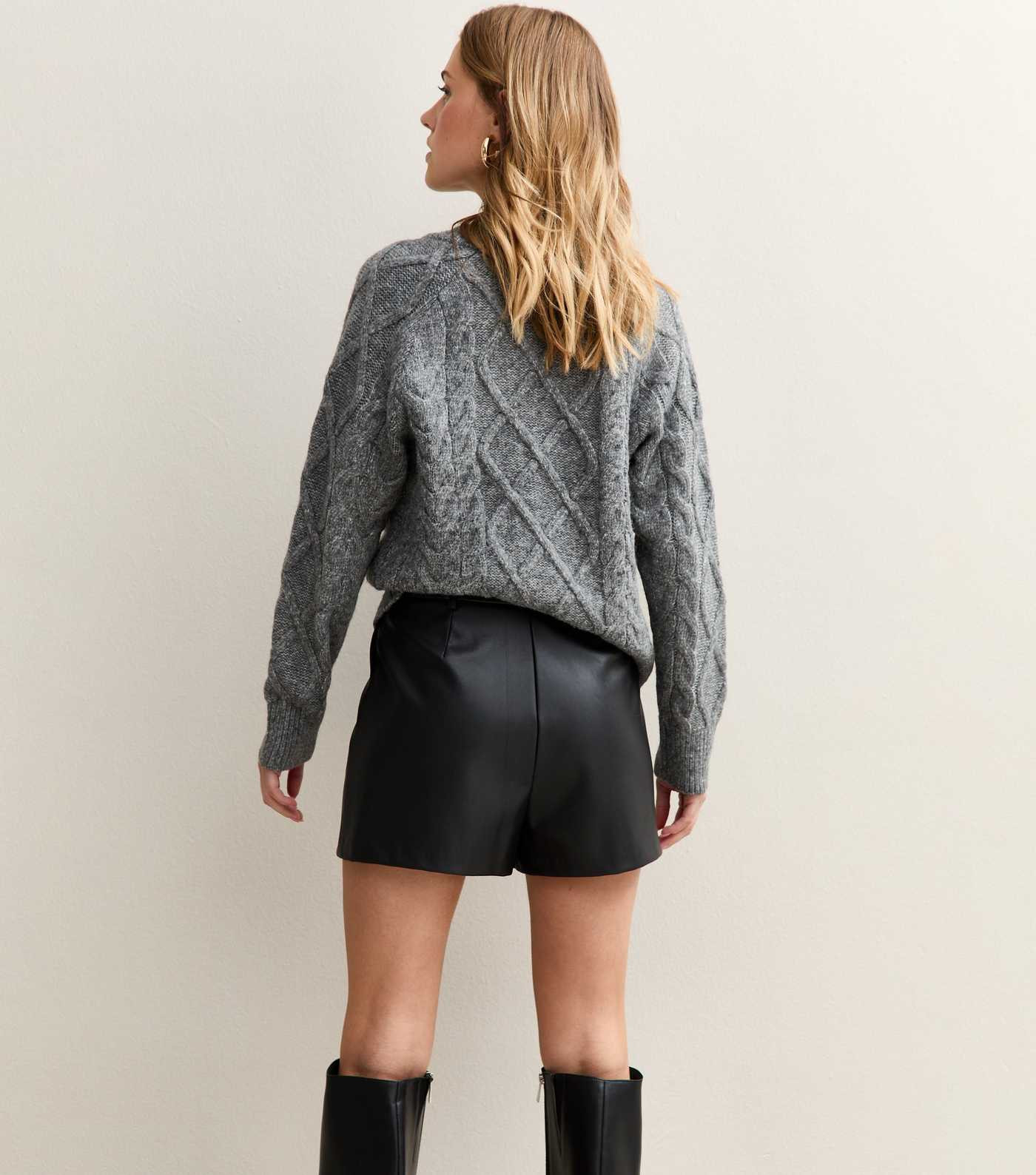 Black Faux Leather Shorts | New Look | New Look (UK)