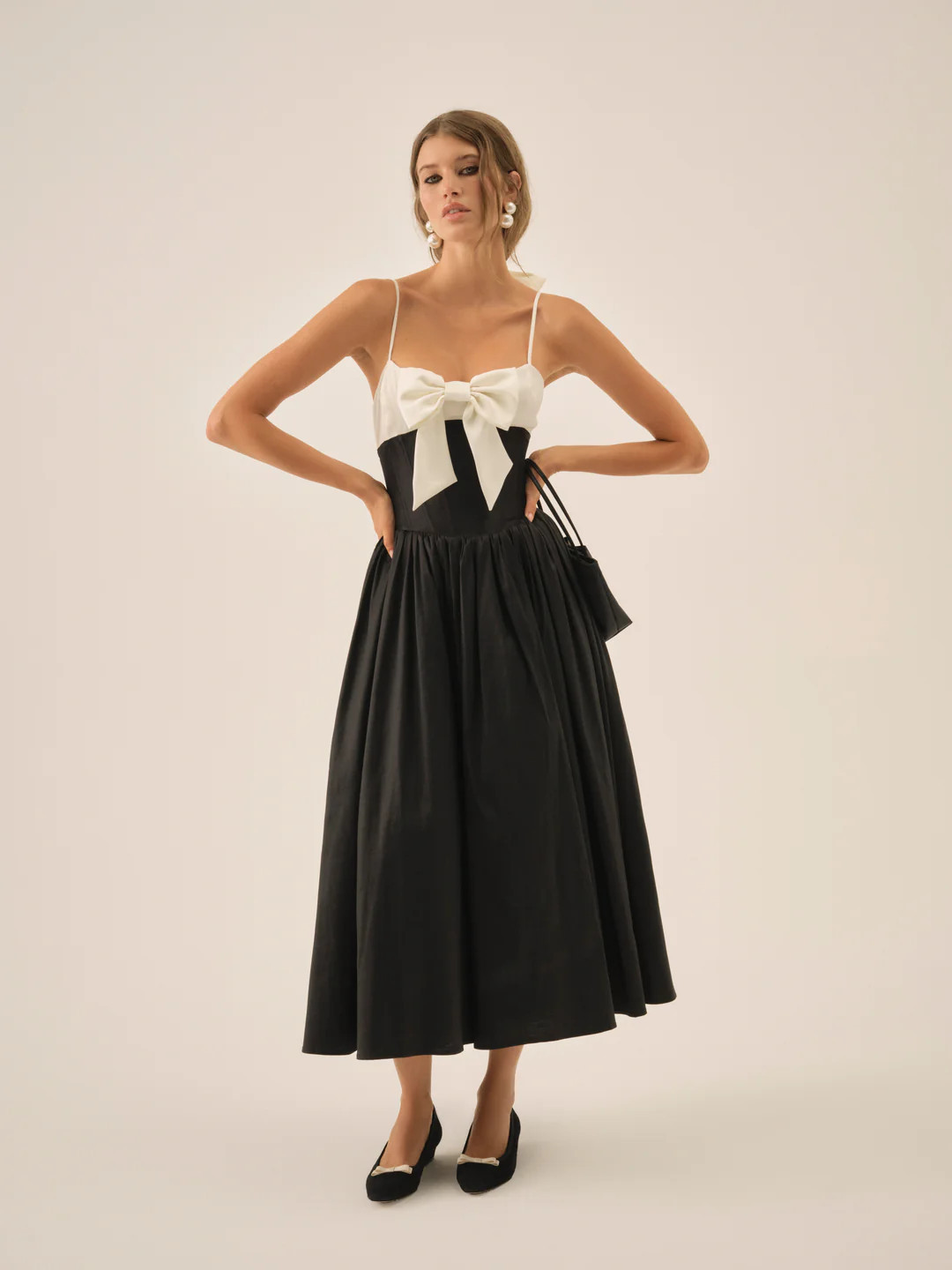 Emalie Taffeta Midi Dress | For Love & Lemons