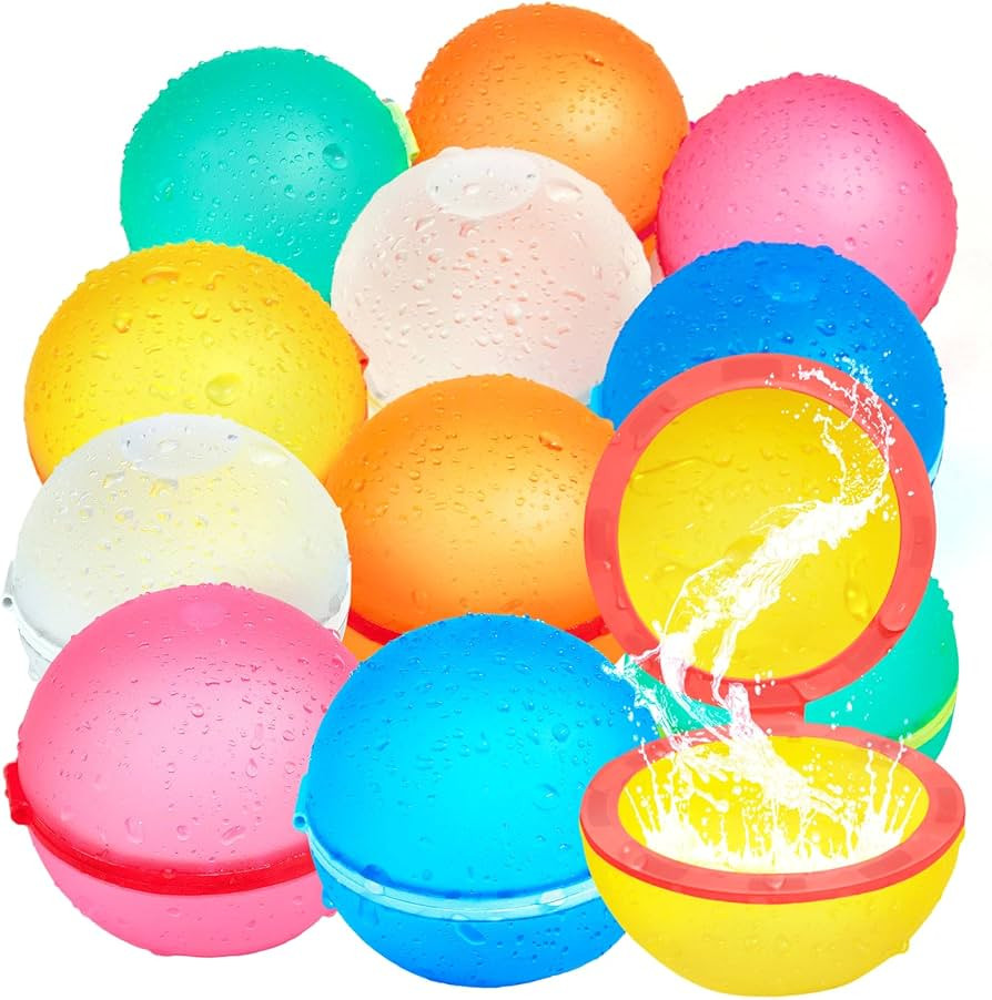 Reusable Water Balloons,Silicone Refillable Water Balloons Bombs Quick Fill & Self Sealing Magnet... | Amazon (CA)