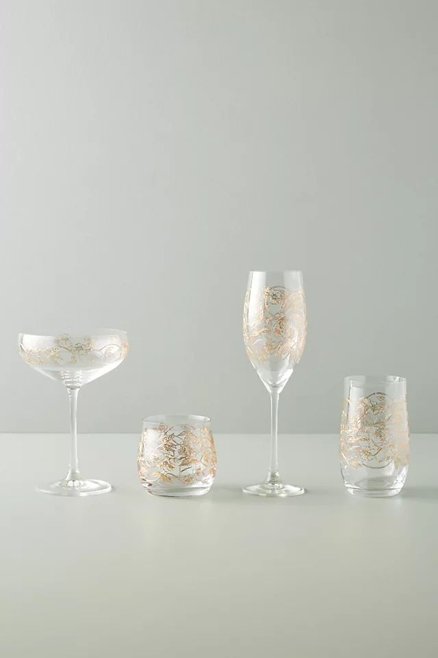 Fiorella Coupe Glasses, Set of 4 | Anthropologie (US)