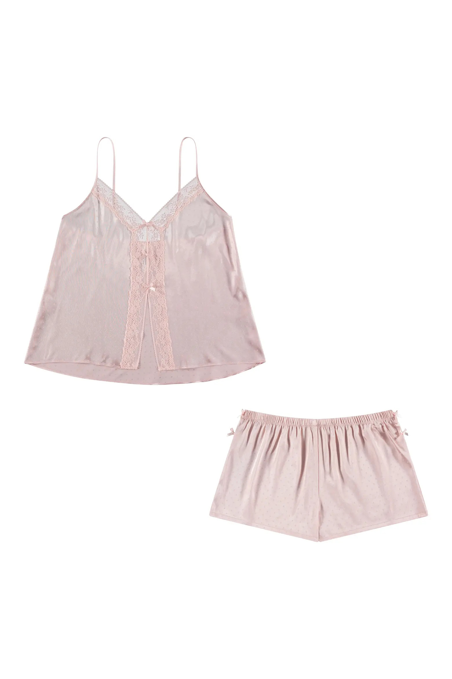 Tiana Swiss Dot Satin Short Pajamas (Women) | Nordstrom | Nordstrom