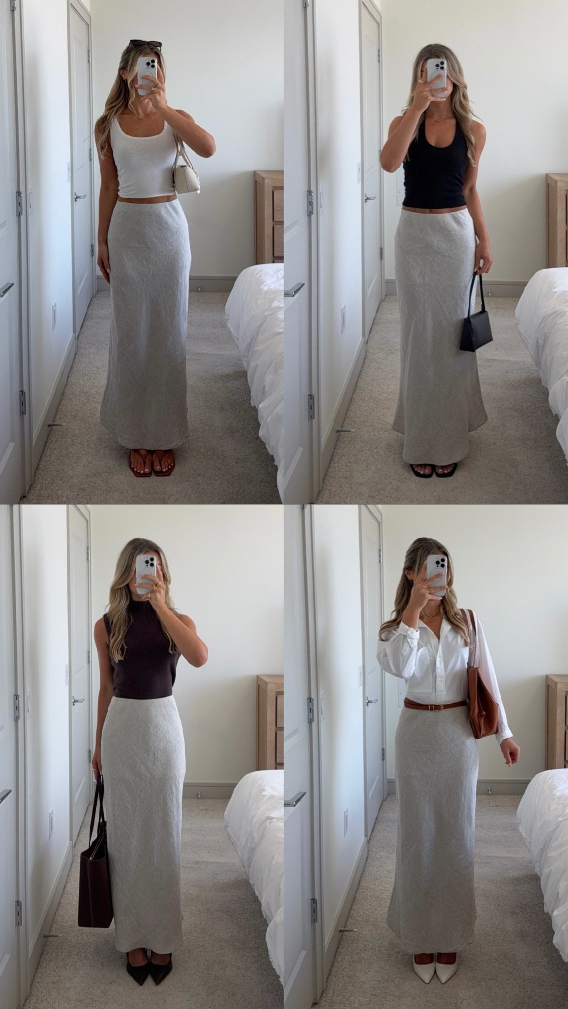 styling @abercrombie linen maxi skirt for in & out of the office 👩🏼‍💼🌸

#LTKWorkwear