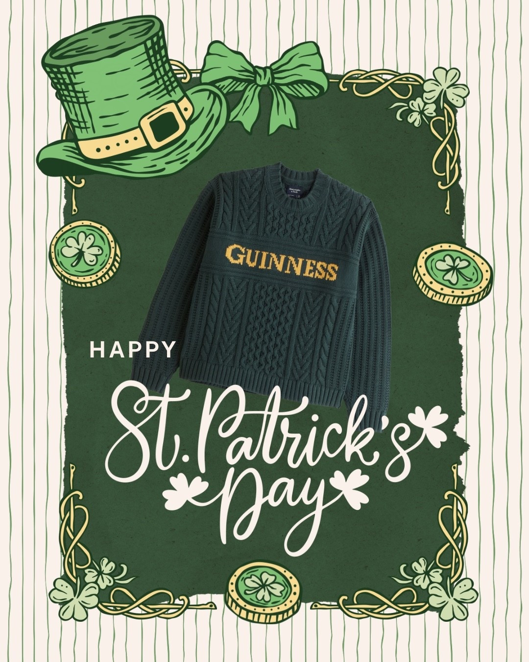 St. Patrick’s Day but make it cozy-chic.

Abercrombie just dropped these Guinness sweaters and they’re the perfect mix of festive and effortless. Pair it with denim, leggings, or leather pants for an easy pub-night look.

Whether you’re heading out for a pint, brunch with the girls, or just celebrating from the couch — this one’s a St. Paddy’s Day vibe. 🍀

These are available now and will definitely sell out before March 17th.

Shop the look in my LTK.


#LTKSeasonal #LTKgrwm #LTKSpringSale