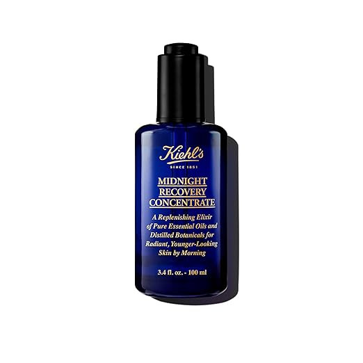 Kiehl's Midnight Recovery Concentrate Moisturizing Face Oil, Lightweight Facial Serum, Restores S... | Amazon (US)