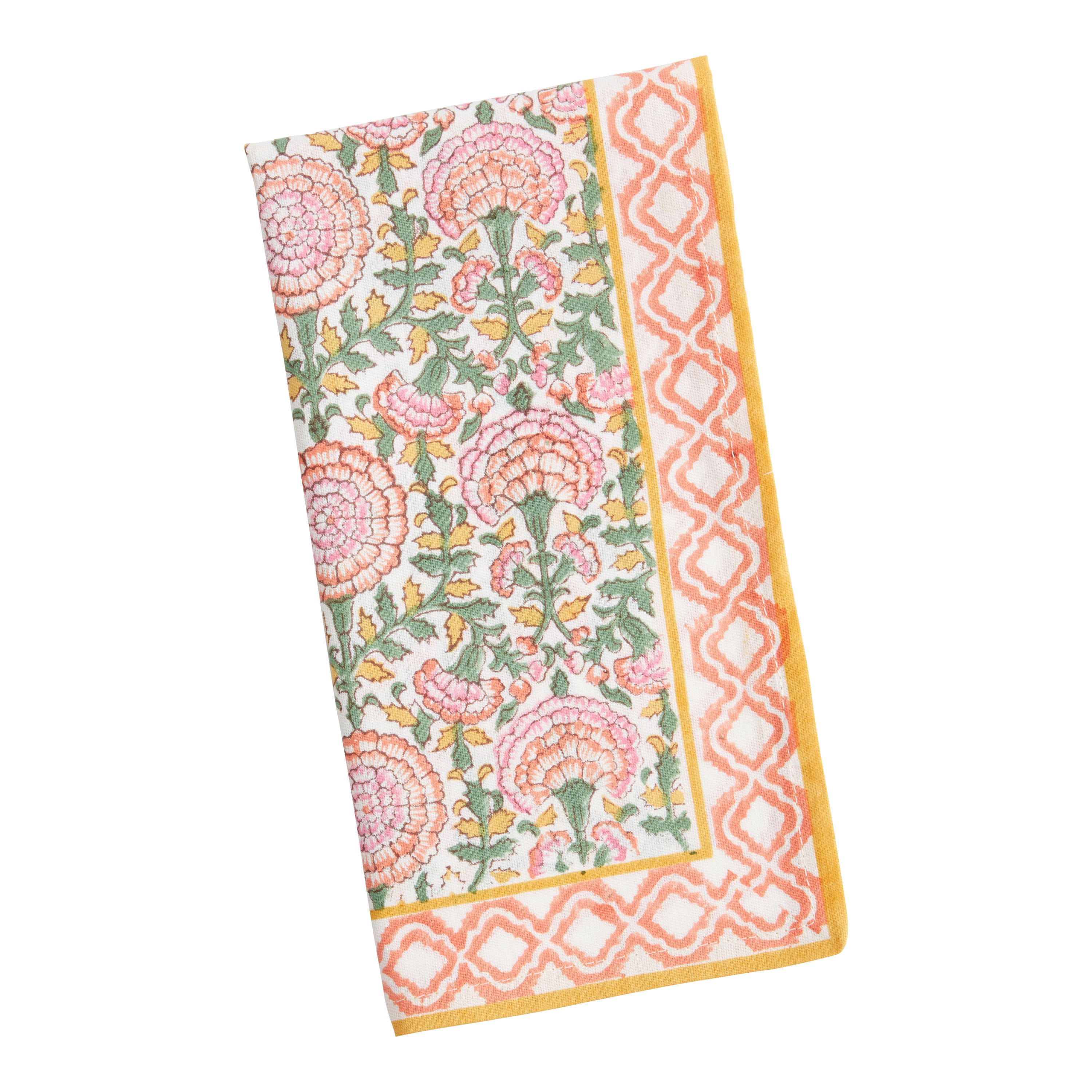 Floral Block Print Napkin | World Market