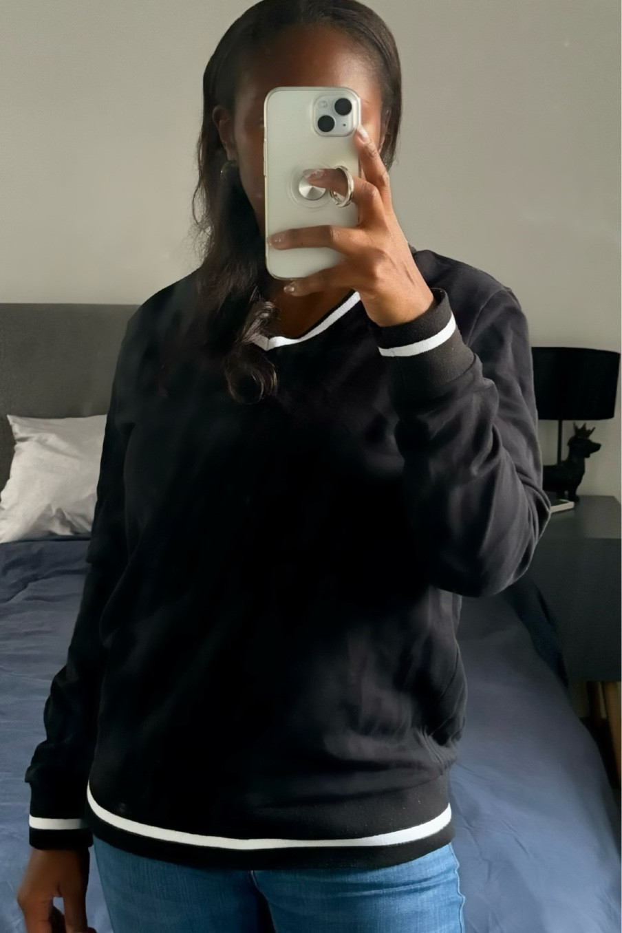 Easy V-neck Jack Jones men’s jumper | What I wore as a mom. Cute mommy outfits to copy!  #ltkfinds