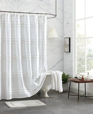 DKNY Chenille Stripe Shower Curtain, 72 | Macys (US)