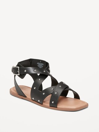 Faux-Leather Gladiator Sandals for Girls | Old Navy (US)