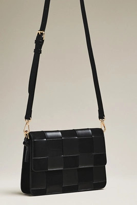 Faux-Suede Woven Shoulder Bag | Anthropologie (US)