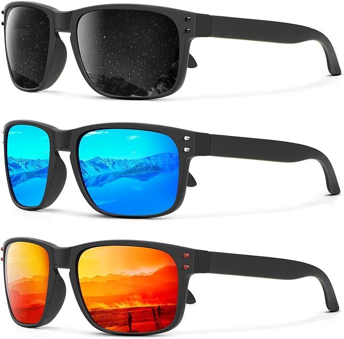KALIYADI Polarized Sunglasses for Men and Women Vintage Style Sun Glasses for Fishing Running Dri... | Amazon (US)