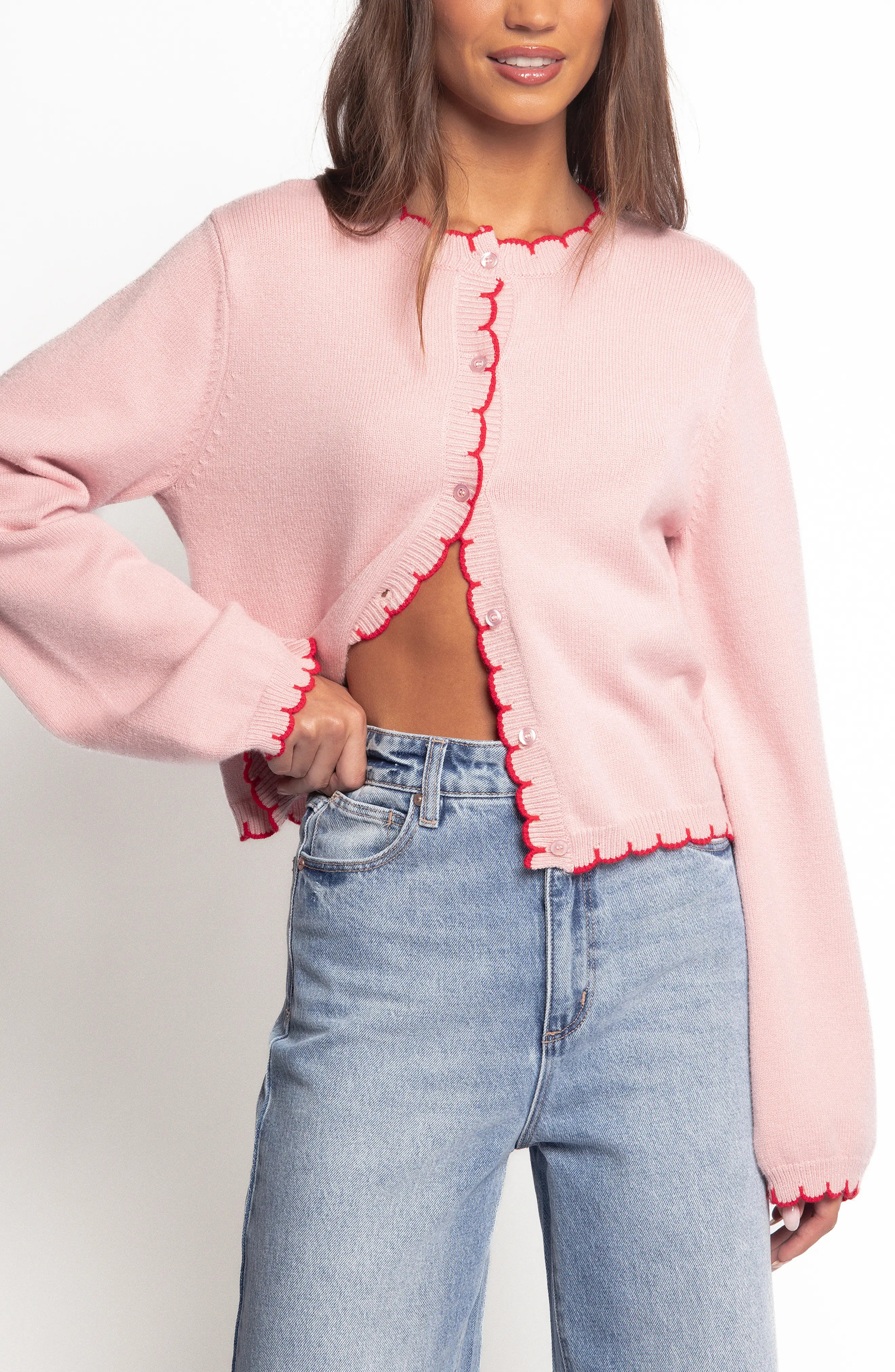 Petal & Pup Payton Scallop Cardigan (Women) | Nordstrom | Nordstrom