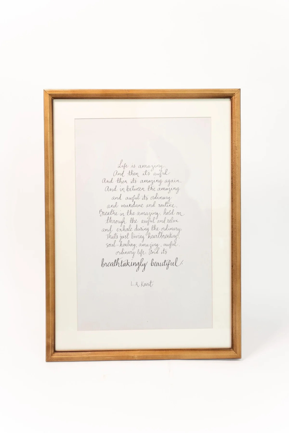 Life is Amazing Framed Wall Art | THELIFESTYLEDCO