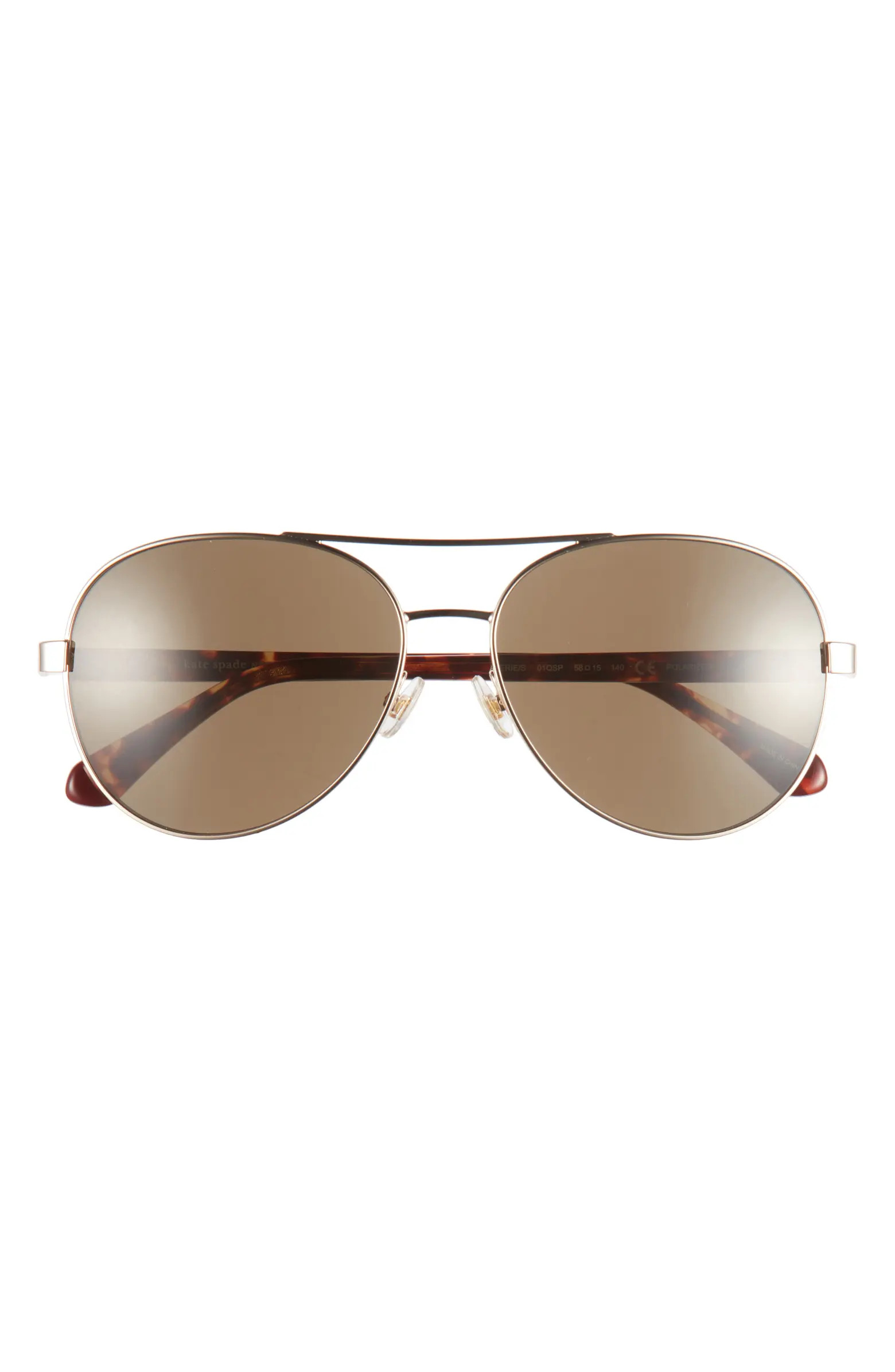 averie 58mm gradient aviator sunglasses | Nordstrom
